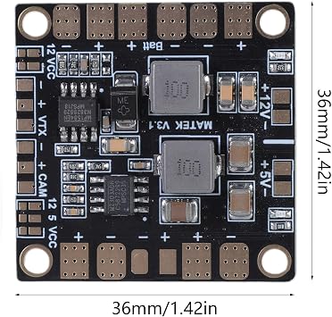 Advanced Matek Power Distribution Board with BEC 5V & 12V for Remote Ccontrol Quadcopters Ensuring Stable Power Supply Electronics