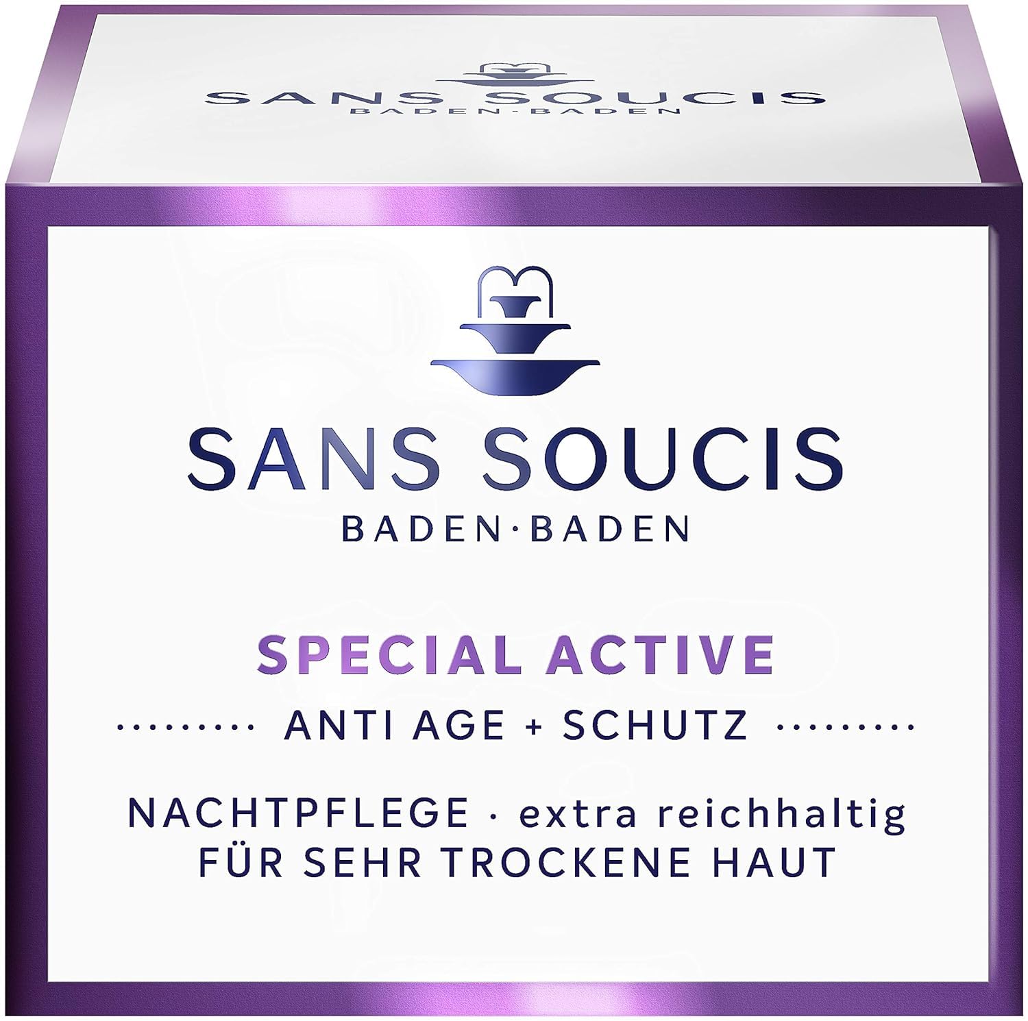 Sans Soucis reichhaltige Nachtcreme für trockene Haut 50 ml A – Feuchtigkeitspflege Pflege Creme für die Nacht Special Active