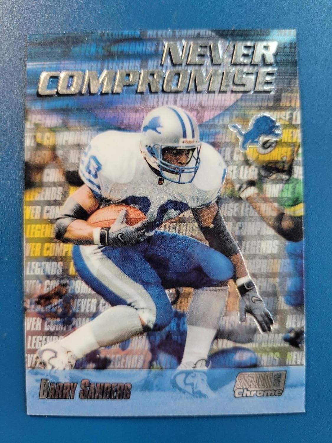 Barry Sanders 1992 TOPPS STADIUM CLUB "NEVER COMPROMISE" #NC32 DETROIT LIONS! - Football Cards