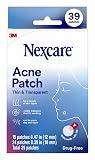 Nexcare Thin and Transparent Acne Patch, Skin Cover Absorbs Pus and Oil from Clogged Pores, made with hydrocolloid, tab allows for easy removal from liner - 39 Pimple Patches – view 1
