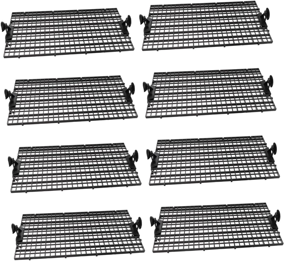BESPORTBLE 1set Aquarium Divider Isolation Board Transparent Panels Cups for Fish Tank Separation Promotes Peaceful Environment Easy to Install Fits All