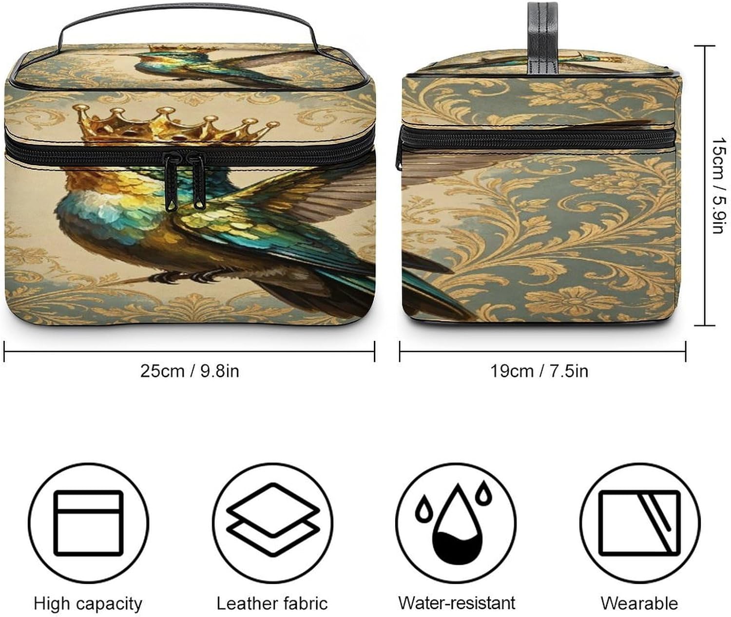 Flying Bird Travel Makeup Bag Cosmetic Bag Toiletry Bags image 2