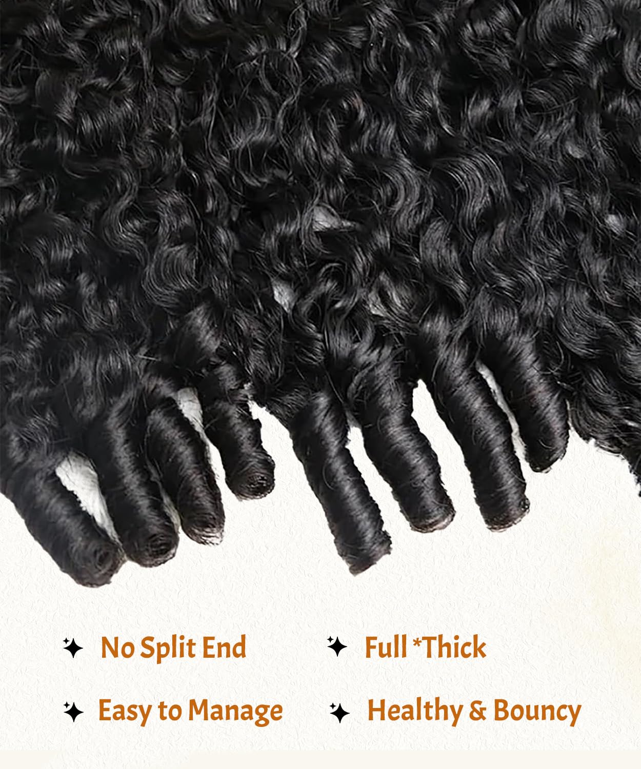 Burmese Cruly Crochet Human Hair Extensions Pre-Separated Lightweight Reusable No Tangle Shedding Thick Invisible Pre-Looped For Boho Braids 50g 22inch