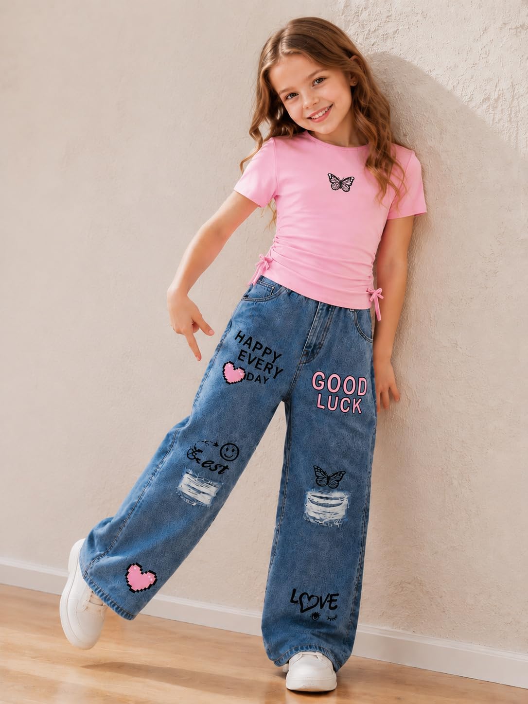 Toddler Kids Girls Clothes Short Sleeve