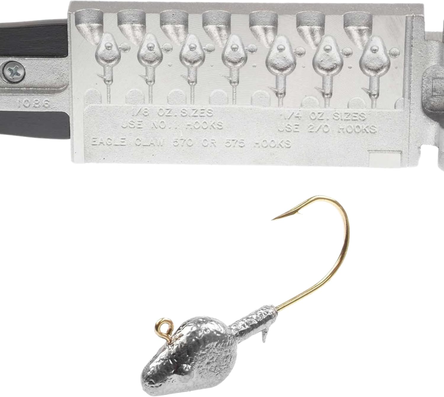 Do It Minnow Head Jig Size 1/8, 1/4 oz. Hook Style: 570 or 500 Collar: Barb Do it 1086 Cavities 7 Total