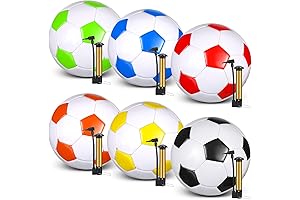 6 Pcs Soccerballs with Pump Size 5