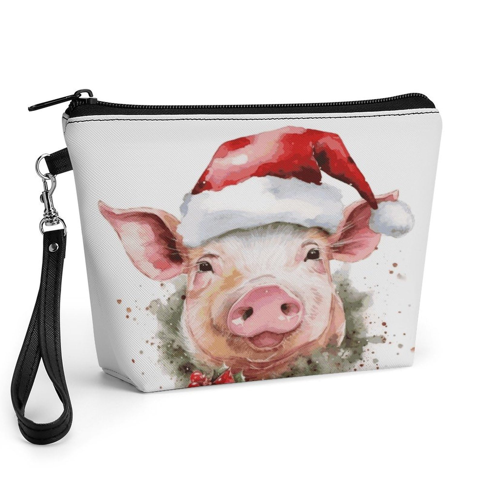 Neceser para el cuidado de la piel Smiling, bolsa de maquillaje de gran capacidad para mujer 8