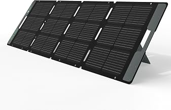 ACACIA 120W Portable Solar Panel for 300/500/1000/1500W Power Station for Camping, Foldable Solar Charger, Ajustable Kickstand, A+ Monocrystalline PV Cell and IP67 Waterproof for EV, Off Grid System