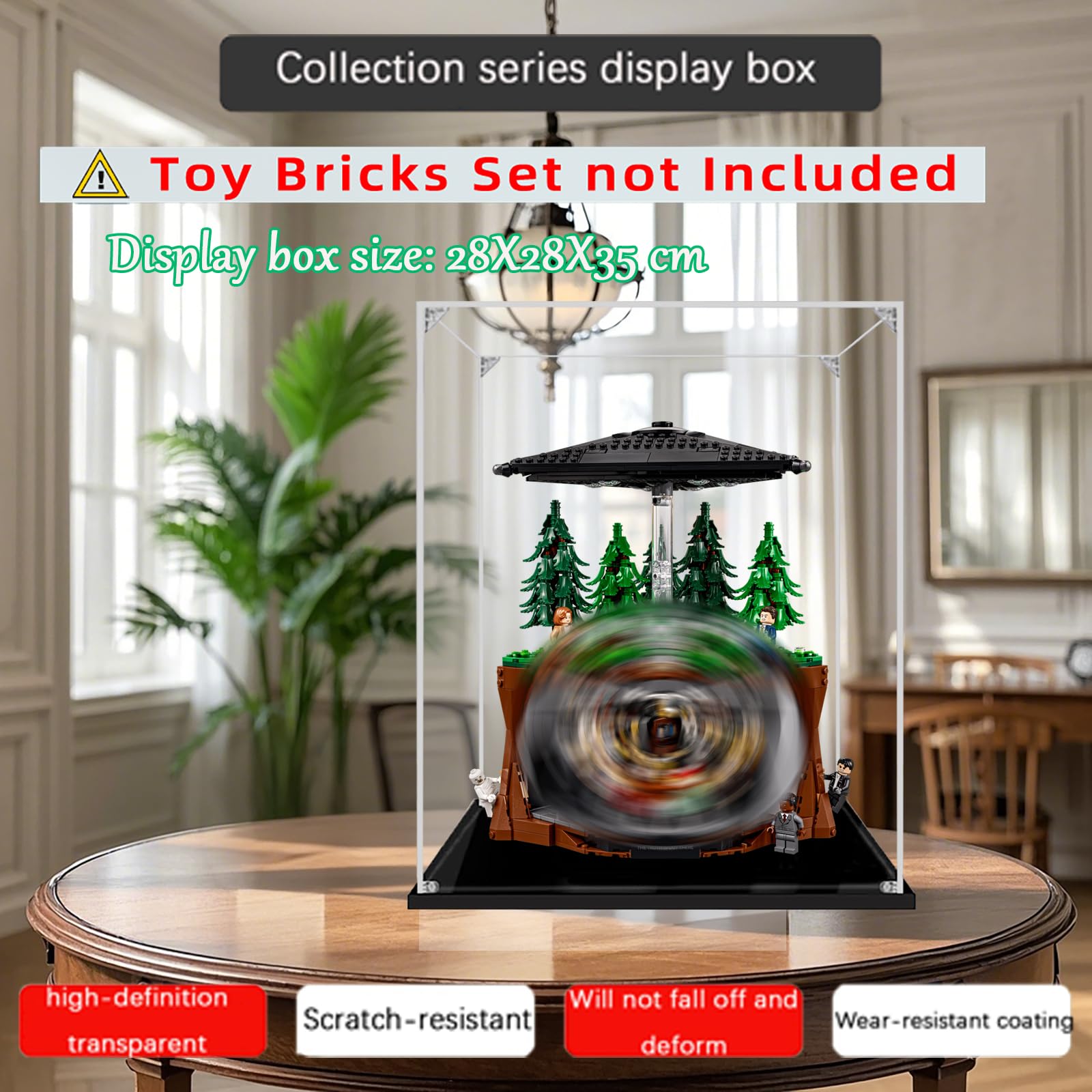 Wysokiej jakości gablota do Lego 21369 X-Files figurka (przezroczysta)