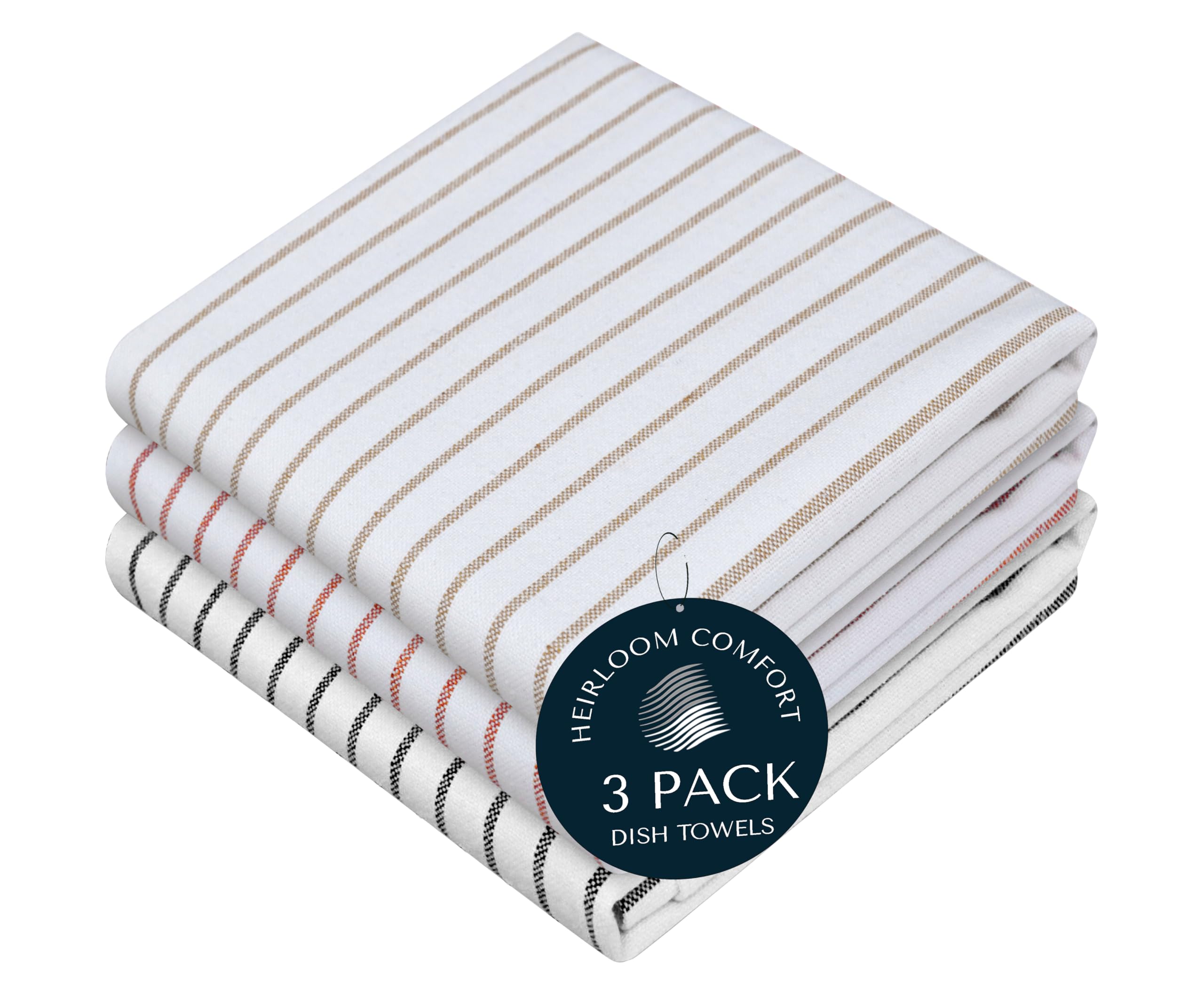 Torchons de cuisine anti-traces, lot de 3 essuie-vaisselles en coton super durables