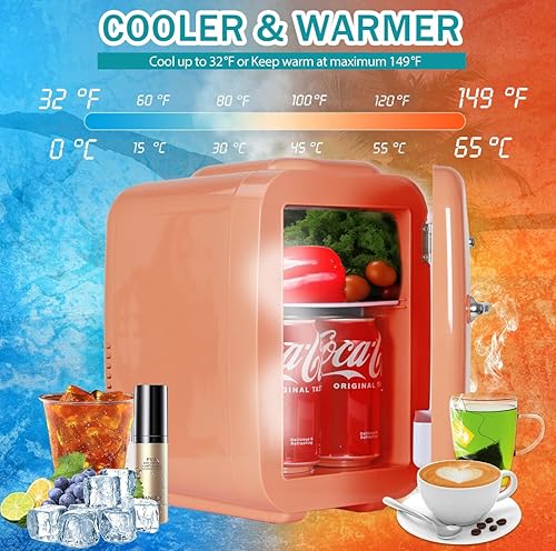 Miniatura 4 de Mini refrigerador termoeléctrico portátil de 4 litros enfriador y calentador para cuidado de la piel, refrigerador ecológico de belleza para
