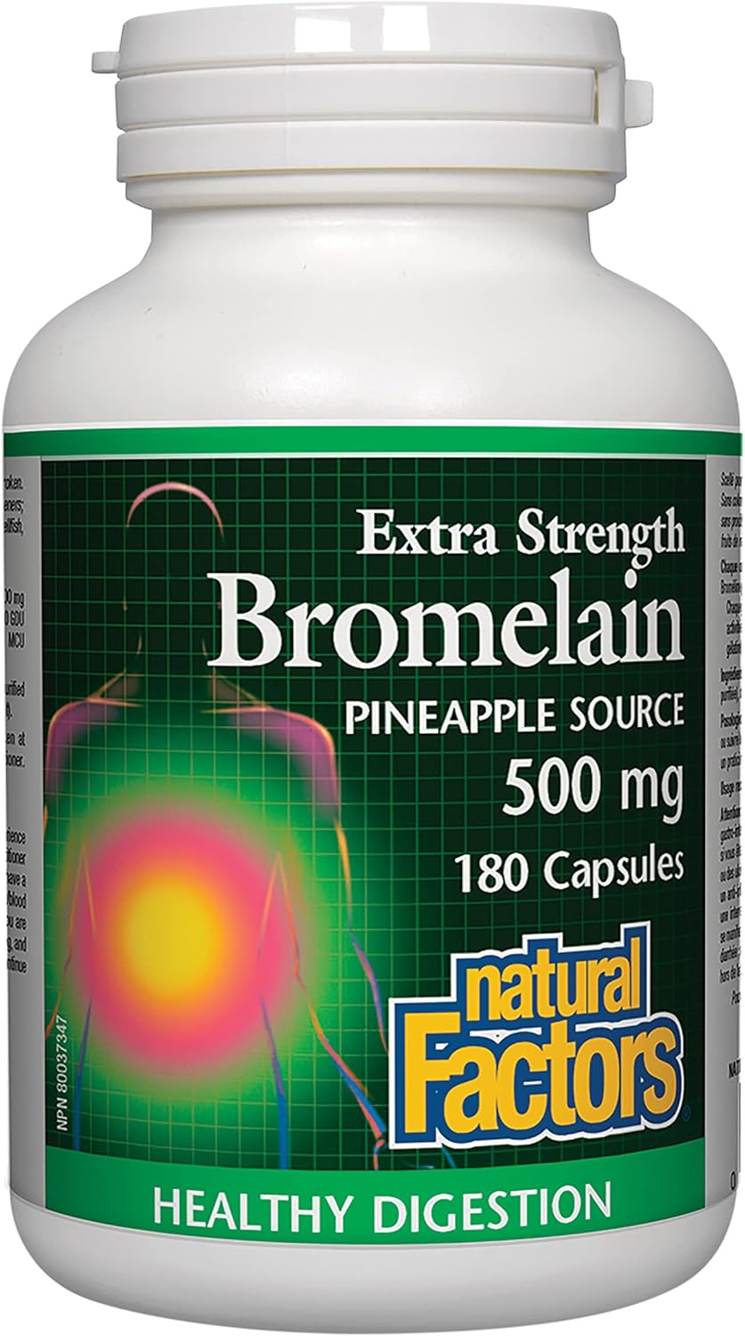 Natural Factors, Bromelain 500 mg, Enzyme Support for a