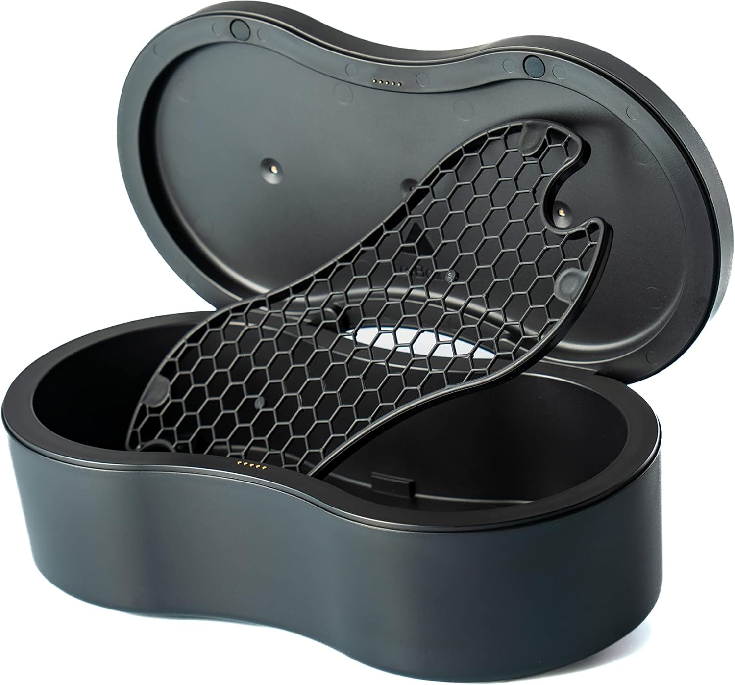 e-Box, carcasa de desinfección UVC patentada y fabricada en Francia, ecodiseñado y hecho para durar – limpiar su teléfono sin riesgo (gris y negro)