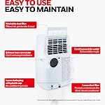 Honeywell 14,000 BTU Portable Air Conditioner for Bedroom, Living Room, Apartment, 115V, Cools Rooms Up to 700 Sq. Ft. with Dehumidifier & Fan, Continuous Drain Option, 24-hour Timer, Remote, White