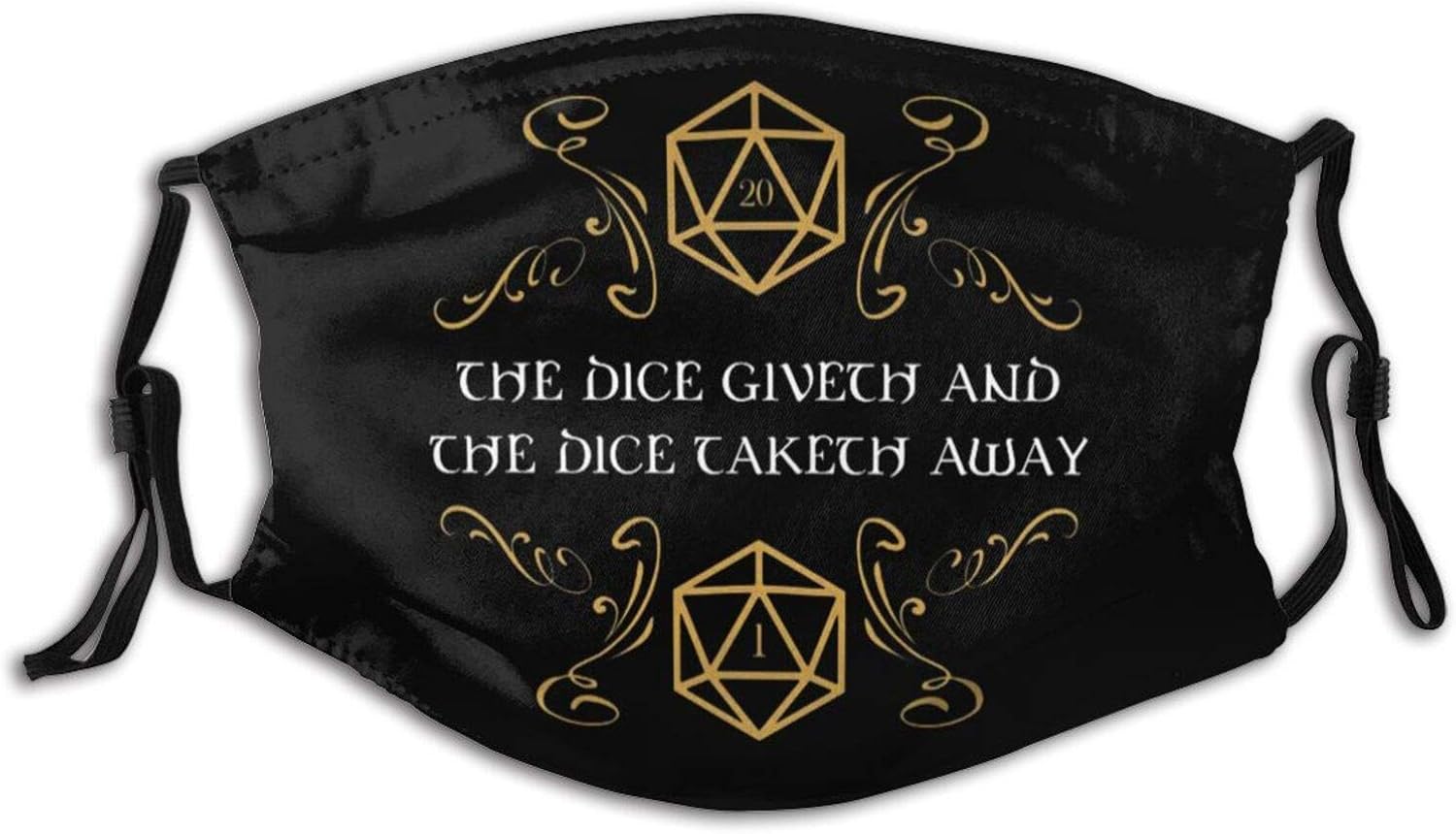 Buy 2 get 3 Dun-geons and Dragons Anti-Dust Mouth Masks Daily Adjustable Face Cover Scarf for Adults Child 1 PCS Black