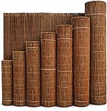 Weidenmatte 150x500 cm - Natürlicher Sichtschutz aus Weide für Garten, Balkon & Terrasse, Wetterfest & Stabil Gebunden, Wind- & Sonnenschutz