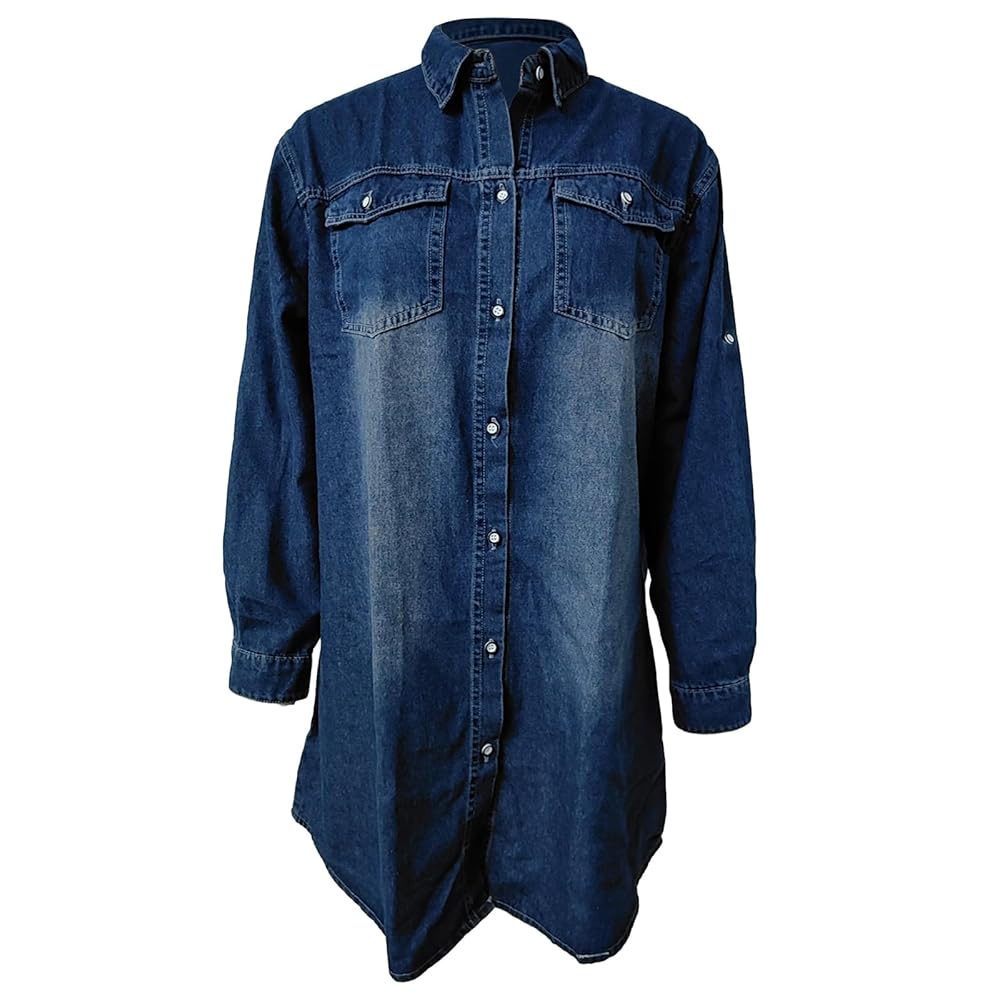 ミストレアス Denim Amerian Sleeve Long Dress Denim Amerian Sleeve