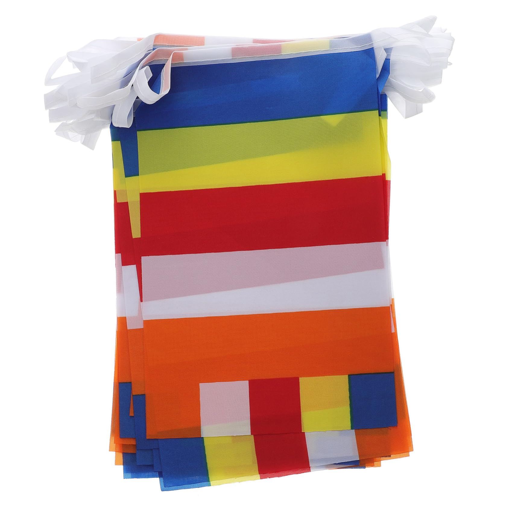 Buddhist Prayer Flags Five Color Prayer Flags Banner for Temple Garden and Outdoor Meditation Decor Ideal for Buddha Statue and Spiritual Spaces