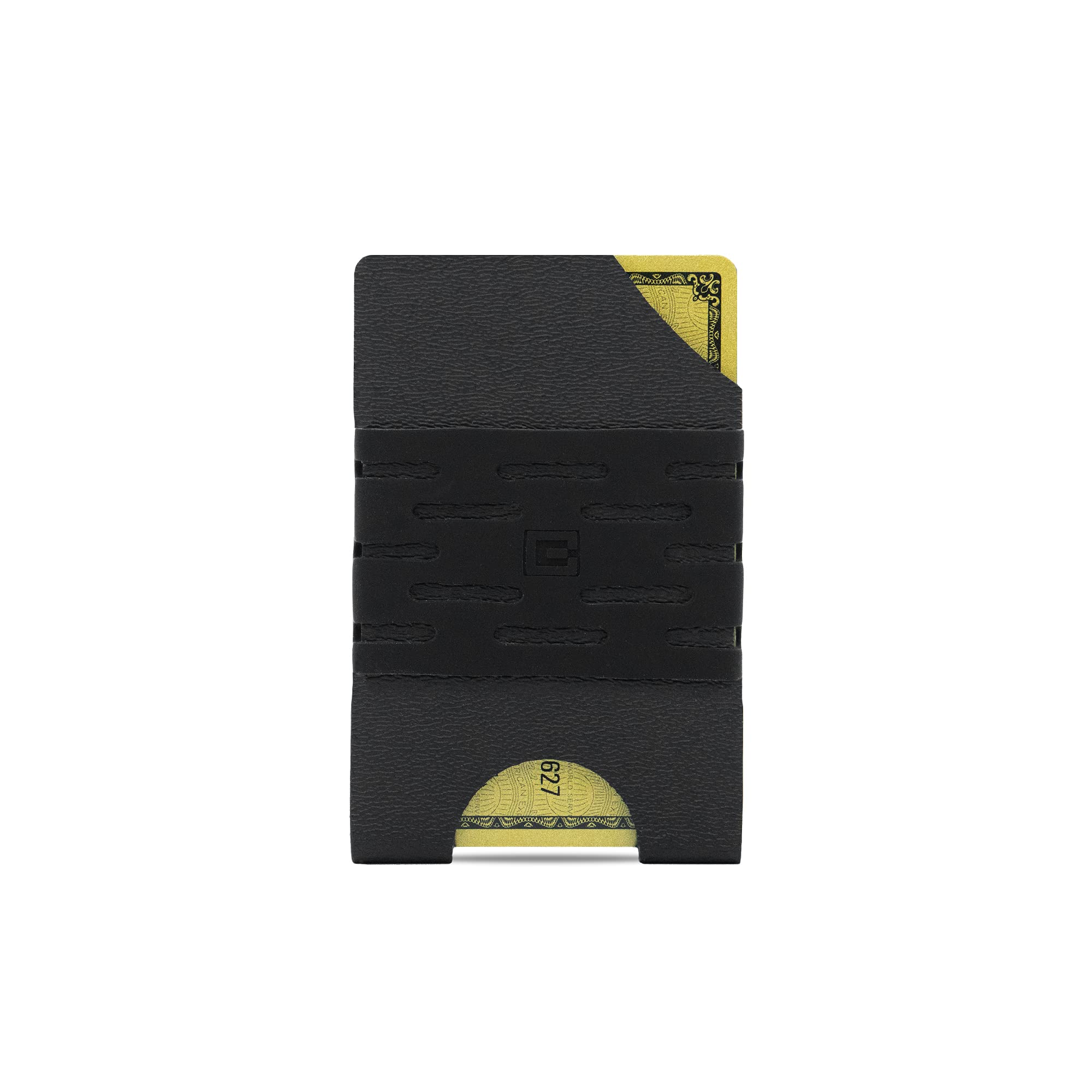 Clip & CarrySLYDEX - U.S. made Kydex Slim Minimalist Mens Wallet Card Holder (BLACK)
