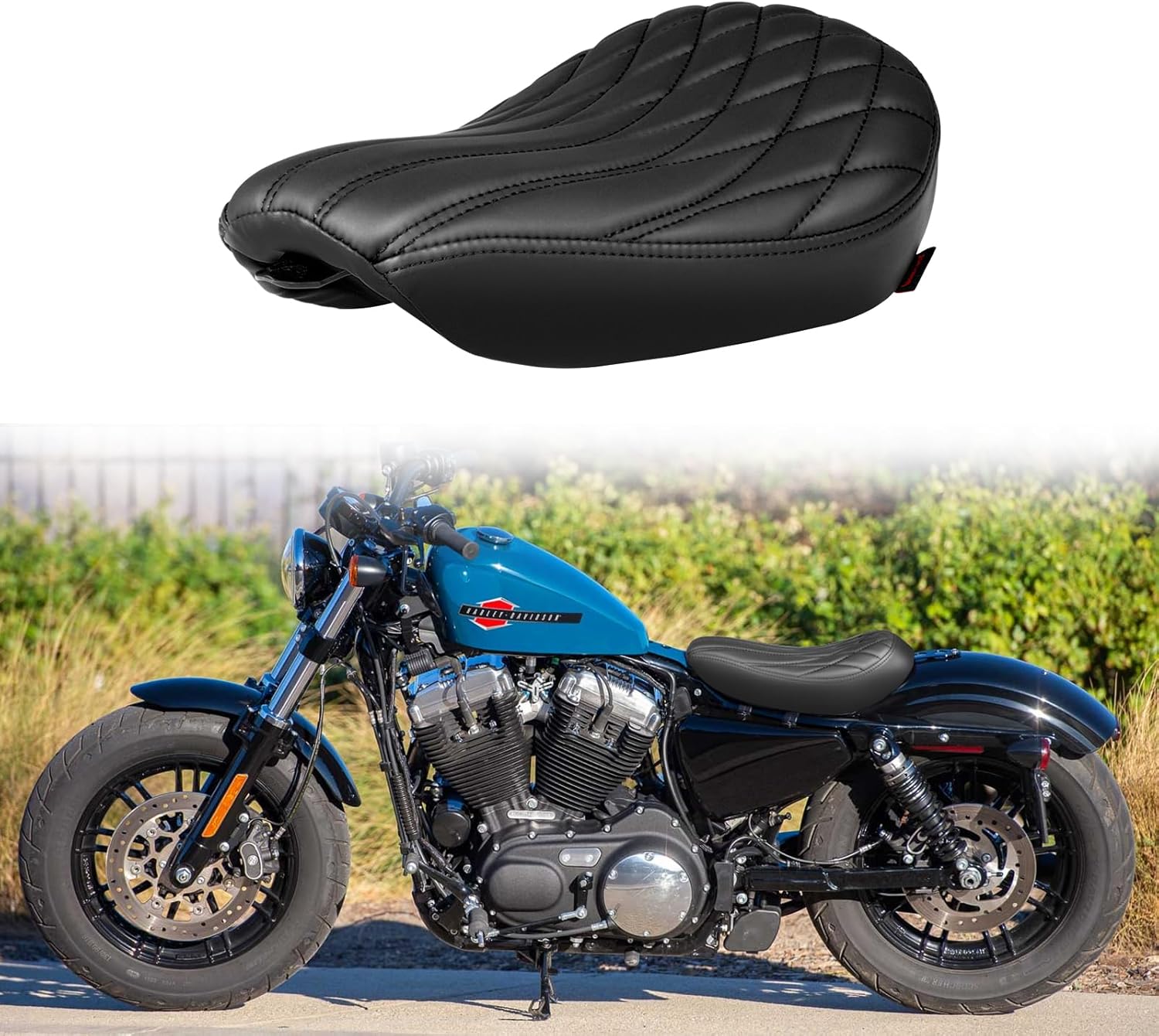 Motorcycle Seat Comfortable Driver Seat Cushion for Harley Sportster 883 1200 XL883 XL1200 XR1200 Forty-eight 2010-up