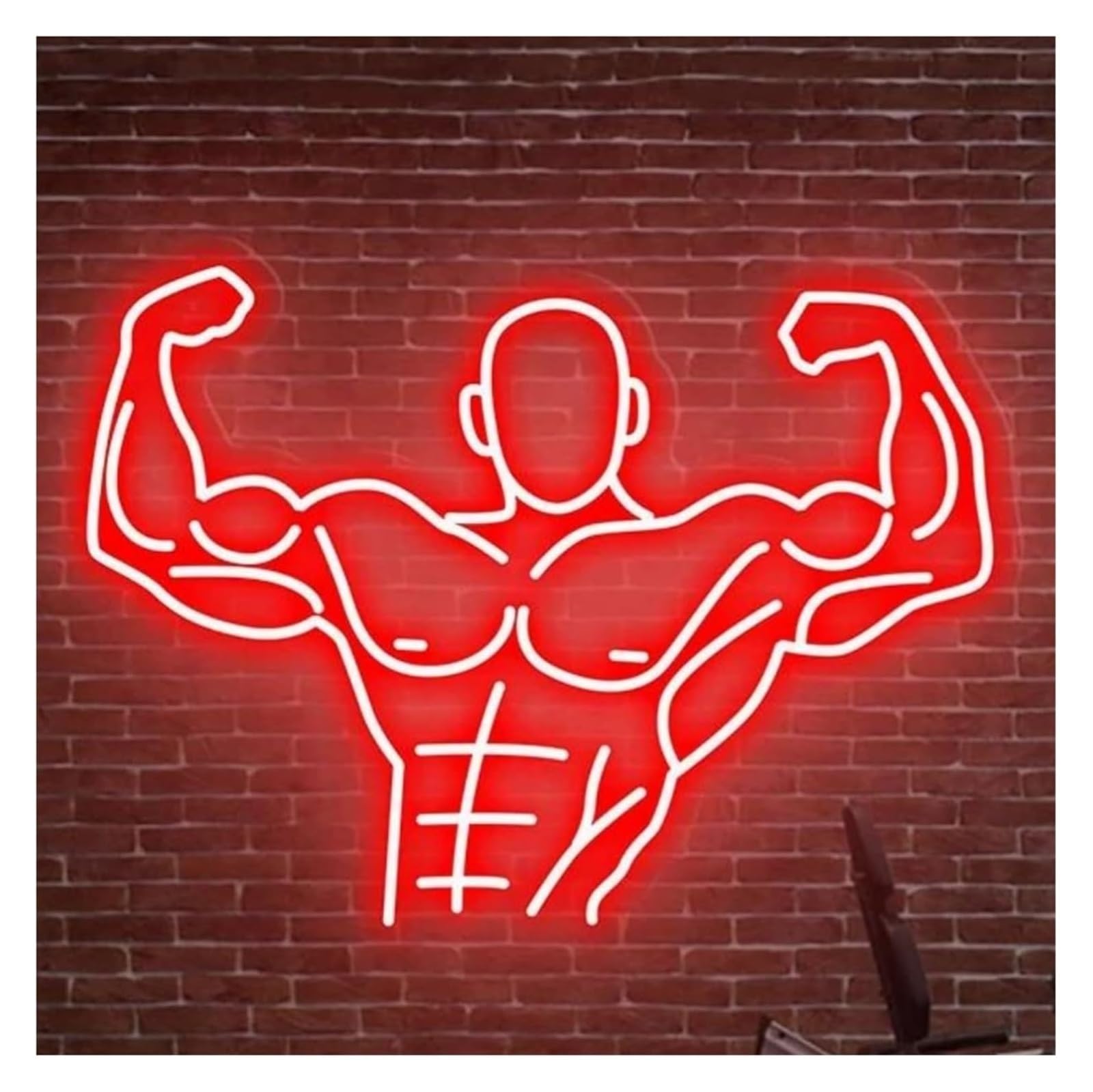Néon LED Muscle déco lumineuse réglable pour salle de sport et salon