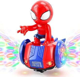 Dancing Robot Spider Toys for Kids, Lights & Music, Automatic Steering, 360 Degree Flexible Rotation, Toy Cars for Toddlers, Birthday Gift for Ages 3 4 5 6 7 8 Years Old Boys