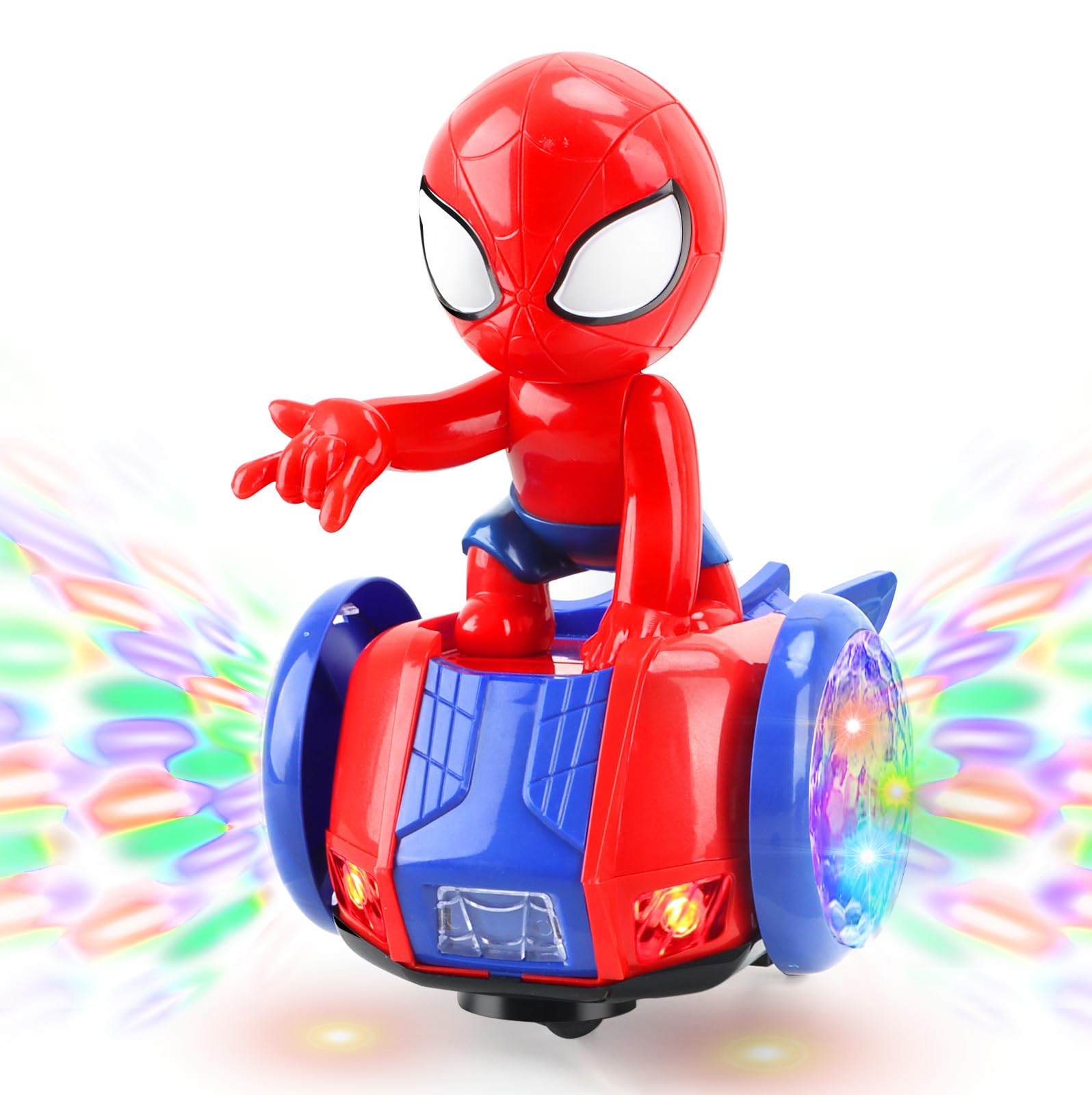 YOTOY Dancing Robot Spider Toys for Kids, Lights & Music, Automatic Steering, 360 Degree Flexible Rotation, Toy Cars for Toddlers, Birthday Gift for Ages 3 4 5 6 7 8 Years Old Boys