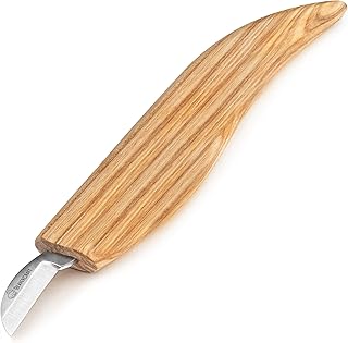 BeaverCraft Chip Carving Knife C6 1" - Wood Carving Tools for Beginners and Kids - Small Whittling Knife for Detail