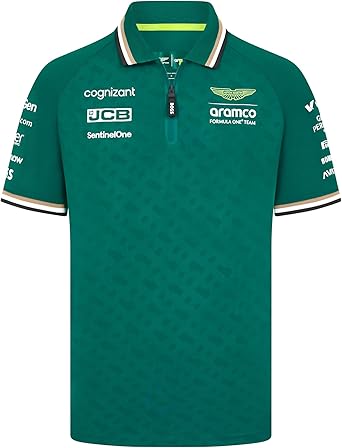 Aston Martin F1 Mens 2024 Team Polo - Green - Size X-Small