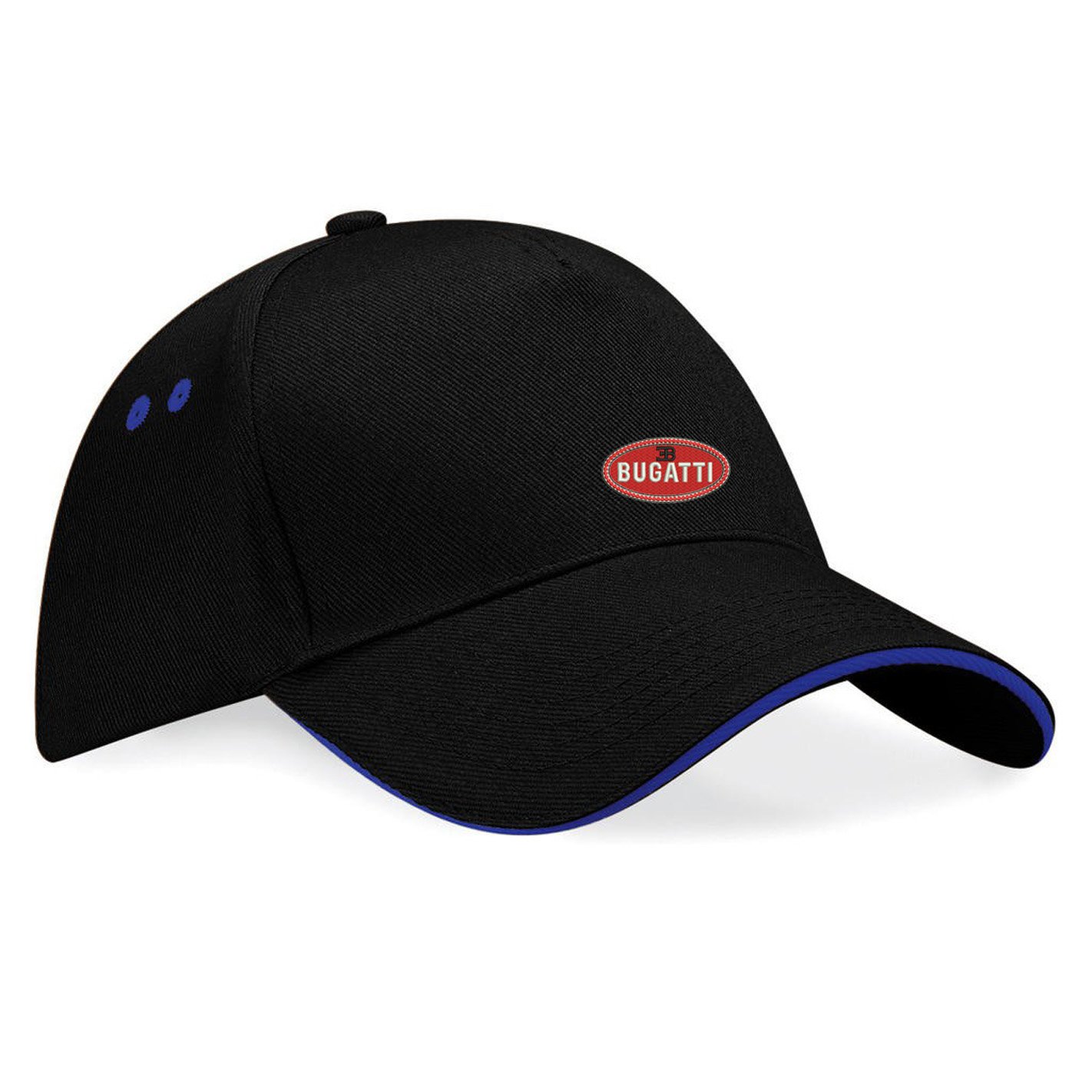 Bugatti Embroidered Baseball Caps 100% Cotton - k105 (SW-Blau)