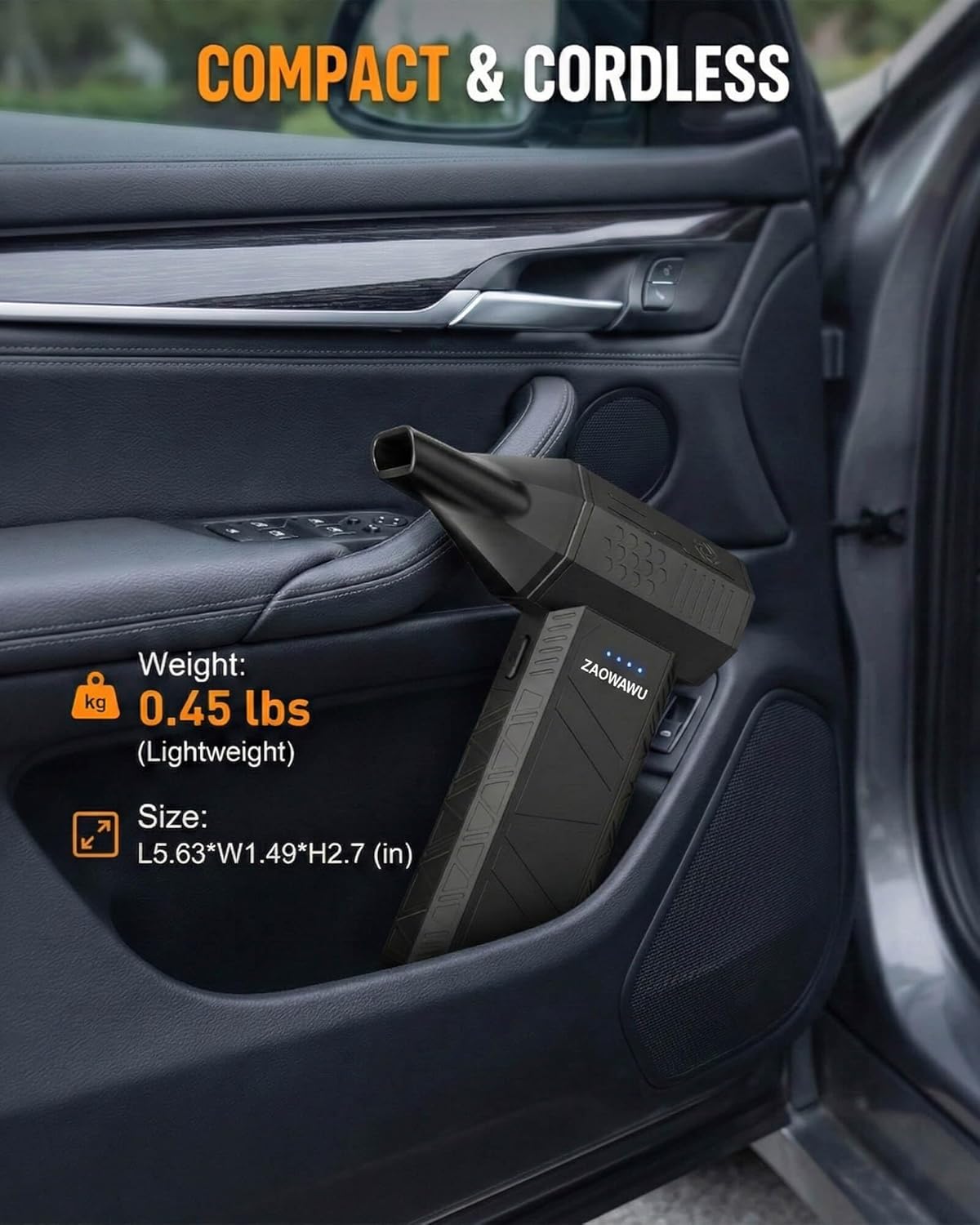 X3MINI Compressed Air Duster – 110,000RPM Electric Air Duster & Mini Blower, 3-Gear Cordless Air Duster for PC Cleaning Kit, Keyboard, Car & Home – Air Duster Rechargeable Computer Cleaner - Image 7