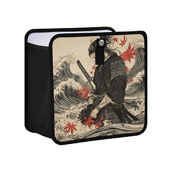 Japanese Samurai Maple Leaf Wave Hanging Garbage Bag For The Car Carbage Can Car Garbage