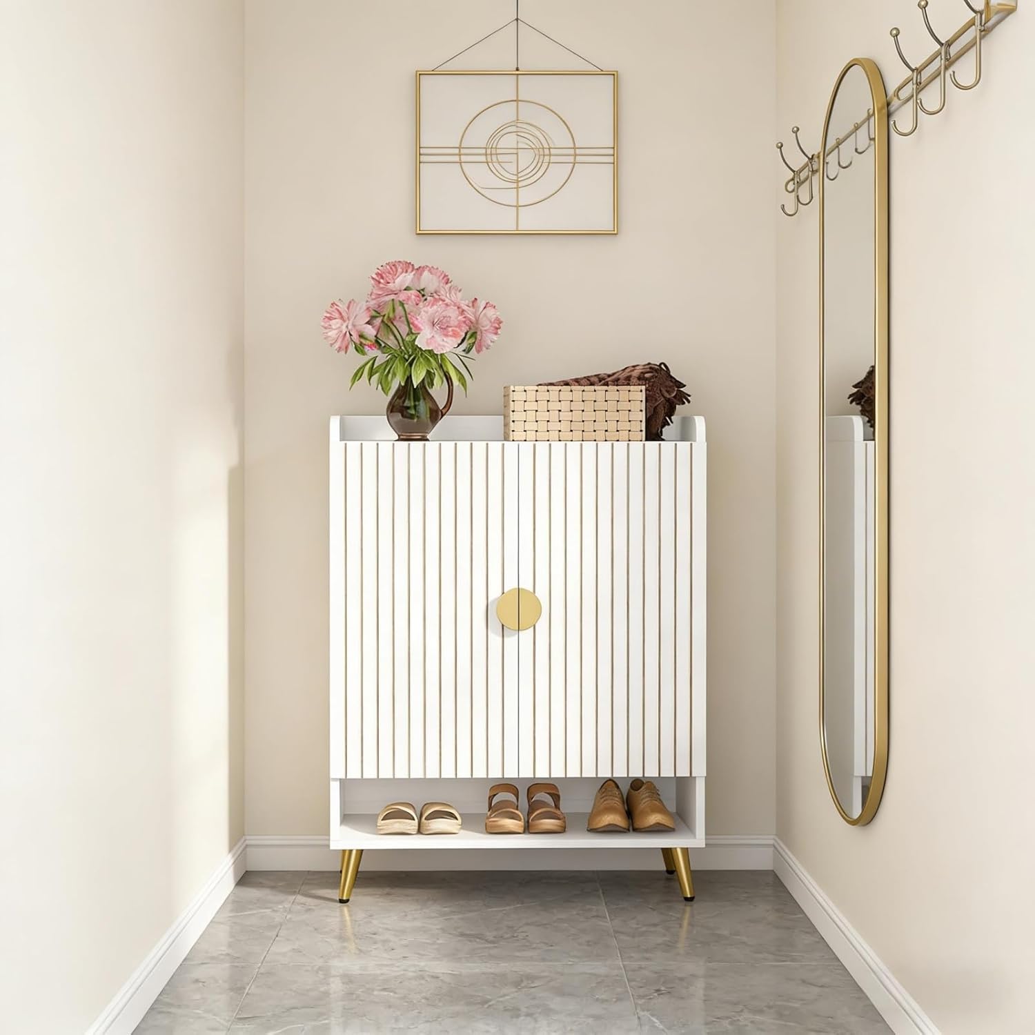 Spacious Shoe Storage Organizer,Modern Style Shoe Cabinet