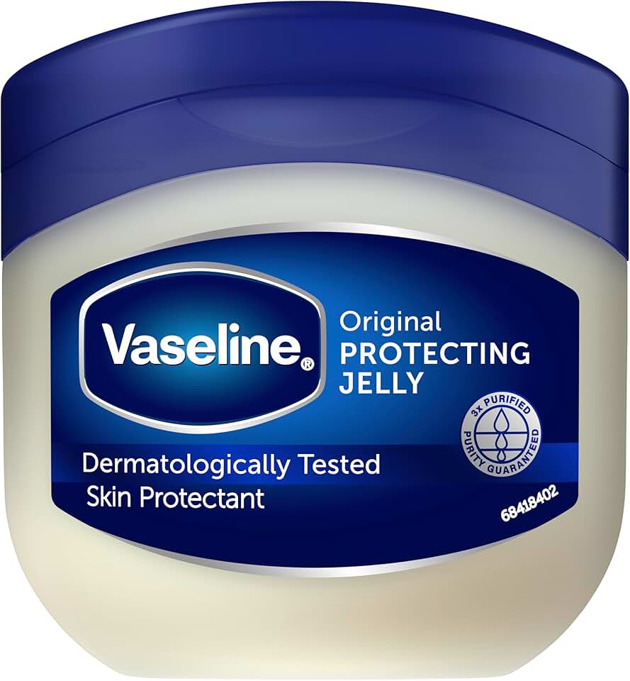 Vaseline Vaselina sem perfume 50 ml - Hidratante de corpo inteiro para pele seca, 50 ml
