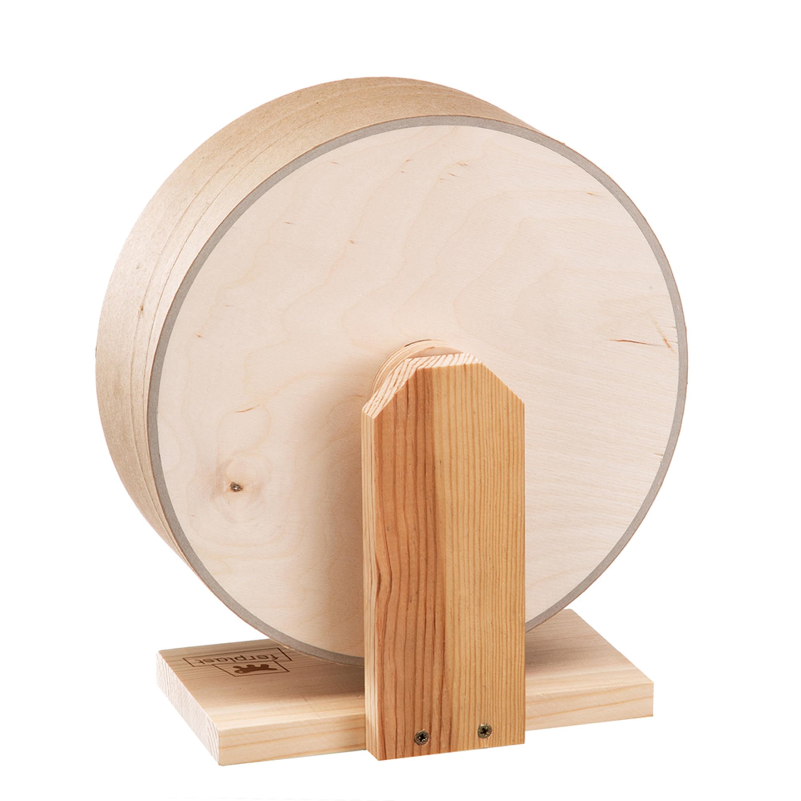 Ferplast Roue Hamster en Bois, Jouet en Bois Hamster Chinchilla, Diamètre 26,4 cm