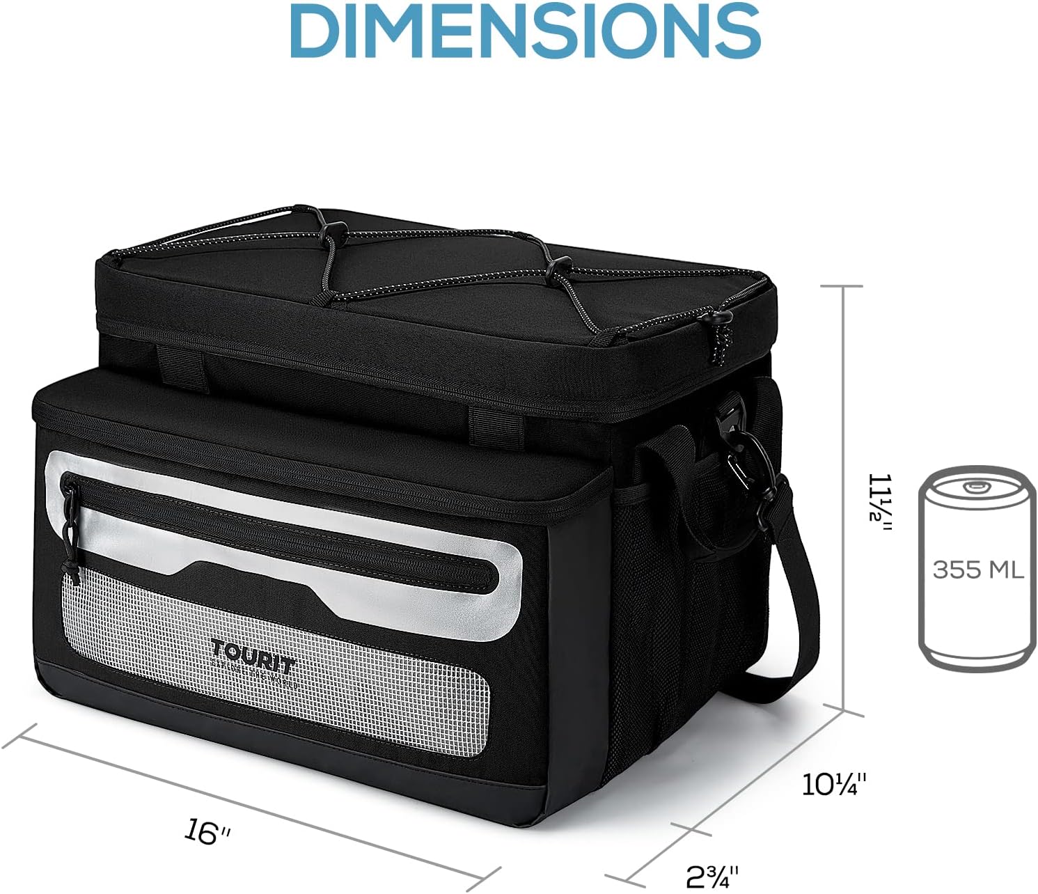 TOURIT Soft Cooler Bag 40/52 Can Large Collapsible Soft Sided Cooler 33/39 L Beach Portable Cooler Ice Chest Insulated for Picnic, Beach, Trip