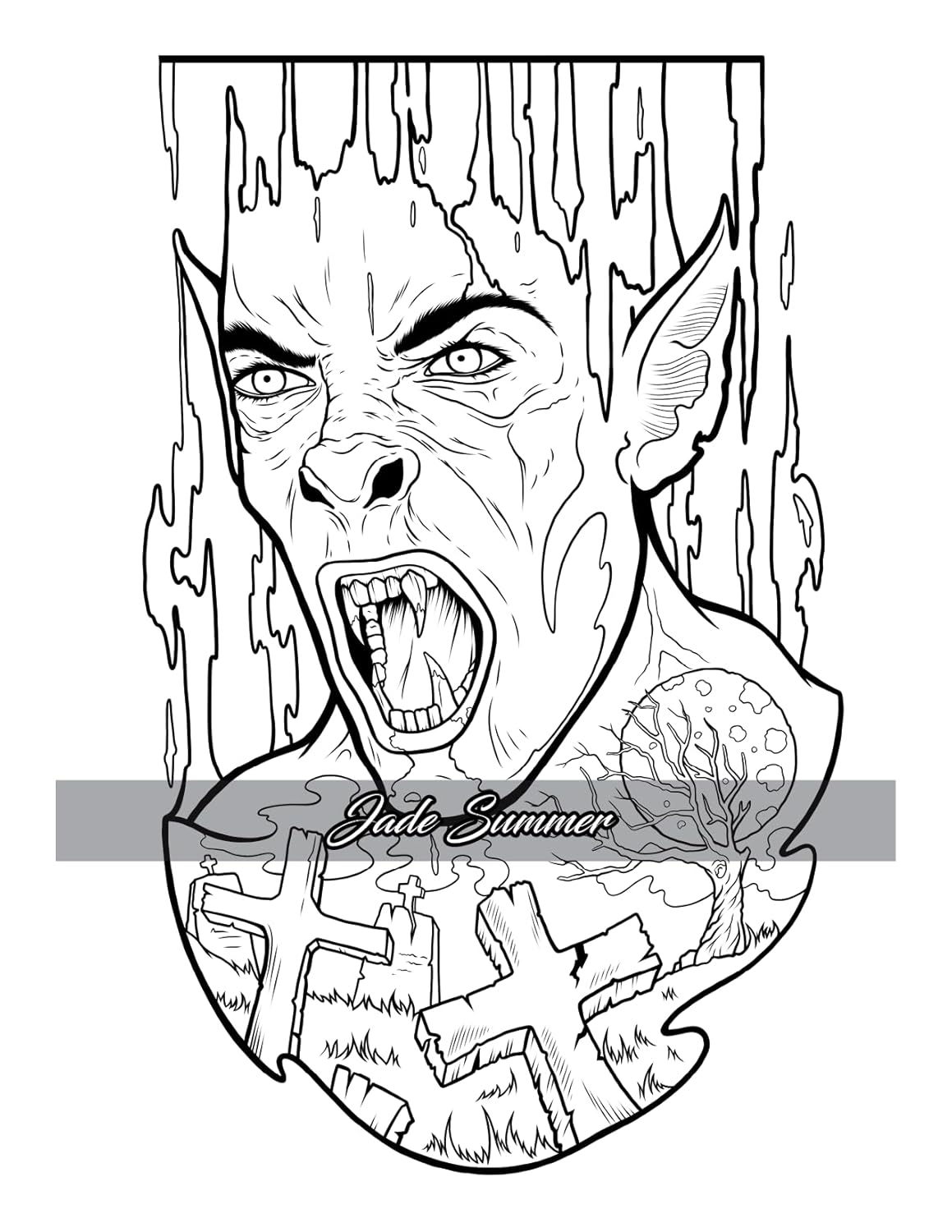 100 Tattoos: Tattoo Coloring Book for Adults with Incredible Designs of Animals, Flowers, Fantasy, Skulls, and More! - Image 56