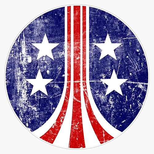 Uscm - Adhesivo de vinilo para parachoques de estrellas y rayas (5 pulgadas)