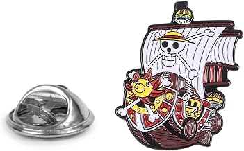 Pirate Ship Pin White Anime | Original Pins To Give | For Shirts, Clothes or for Your Backpack | Fun Details
