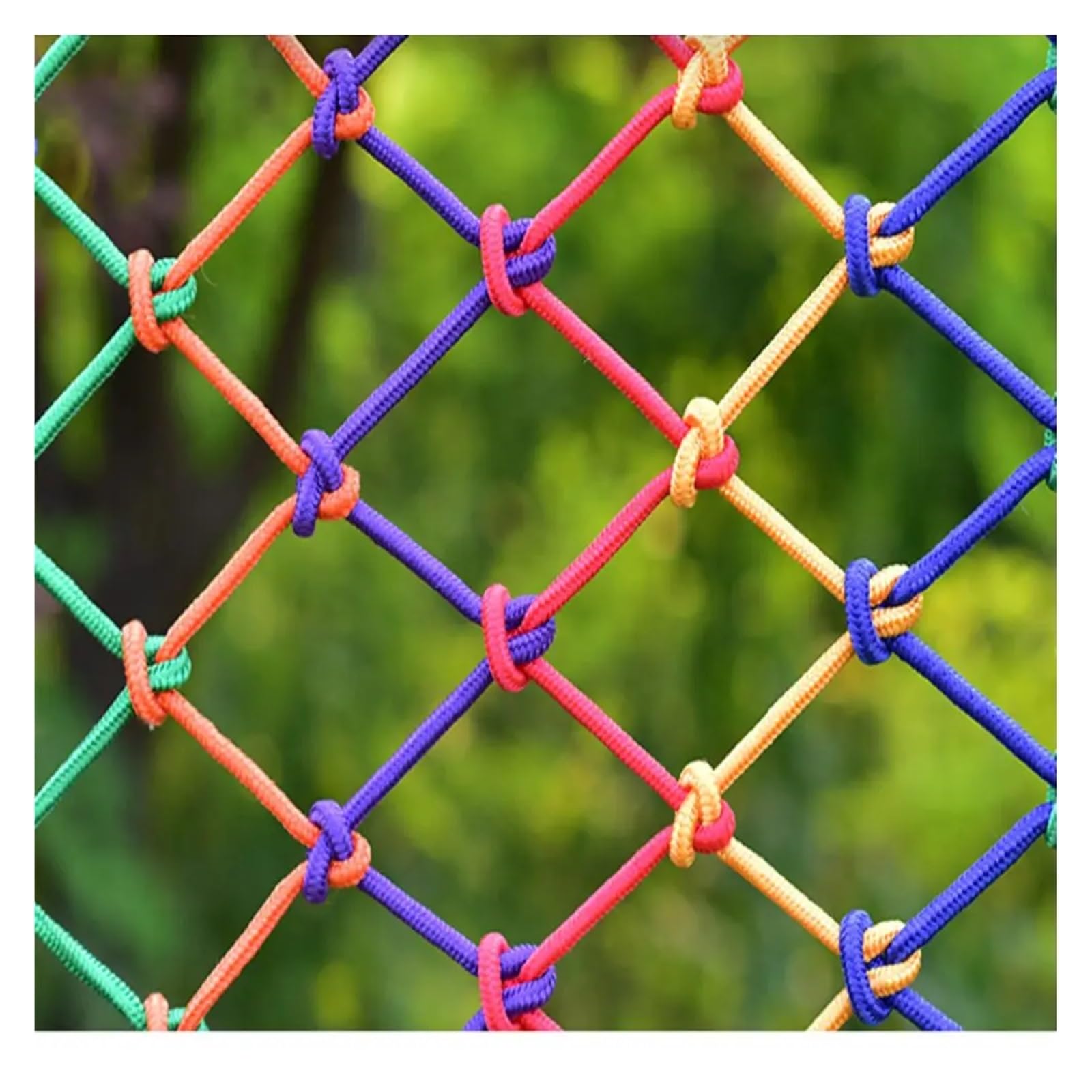 Malla de Nailon antipájaros, Red de Seguridad Infantil de Colores para barandilla de balcón, escaleras, Valla anticaídas, barandilla de Parque Infantil, Red de protección para trepar (Malla