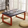 DYRABREST Japanese Floor Table, Wooden Portable Coffee Table, Altar Table for Meditation with Foldable Legs, Low Table for Sitting on The Floor, 23.6x 15.7x 11.8'