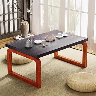 DYRABREST Japanese Floor Table, Wooden Portable Coffee Table, Altar Table for Meditation with Foldable Legs, Low Table for Sitting on The Floor, 23.6''x 15.7''x 11.8''