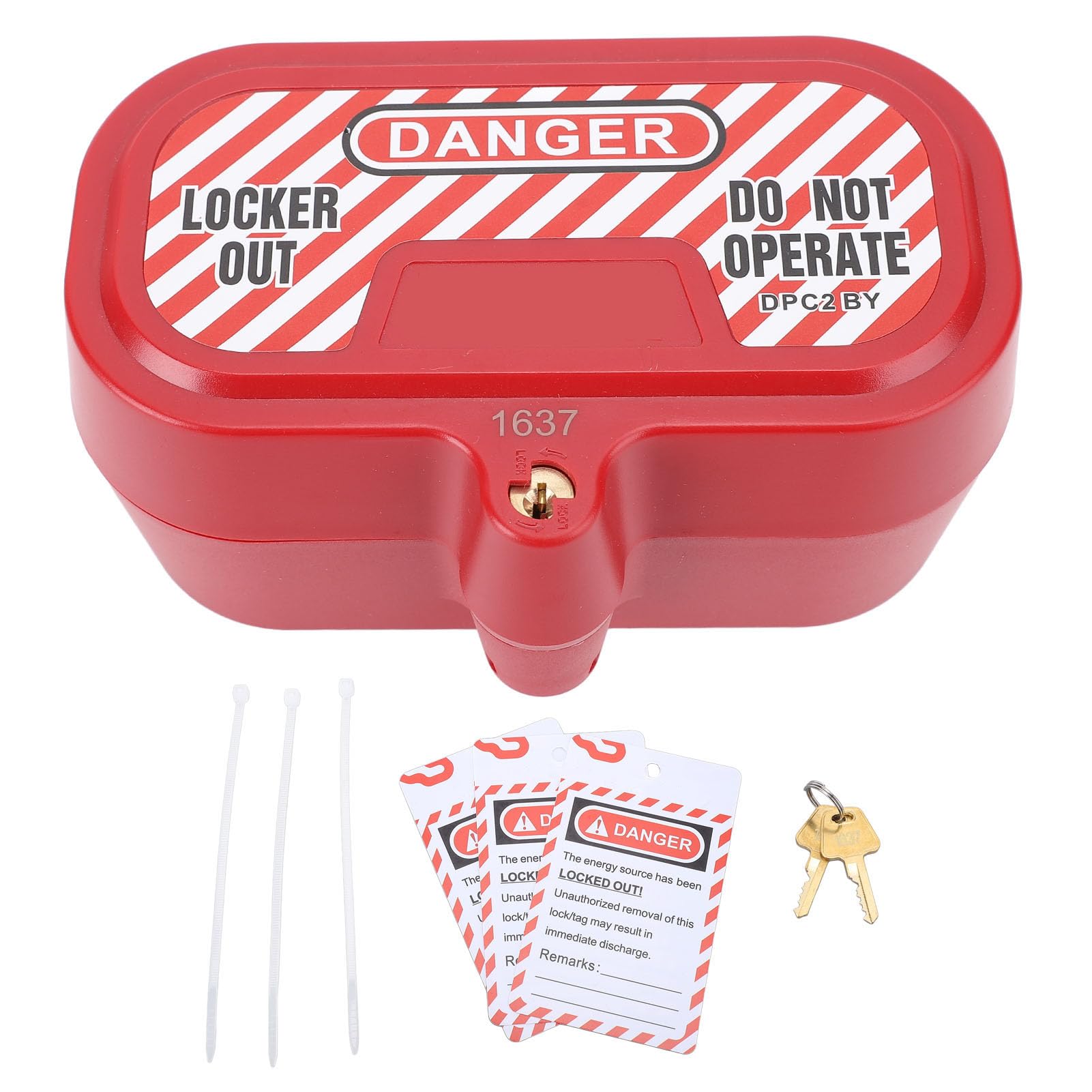 Plug Lockout Device, Lockout Tagout Electric Plug Lock, Industrial Grade Electrical Power Cord Lockout, Suitable for Factories, Home Children, Power Plug Lock