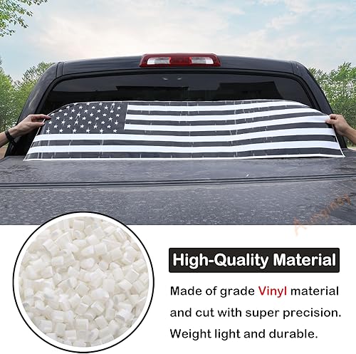 Miniatura 3 de Aunginsy Adhesivo para panel de vidrio para ventana trasera, compatible con Toyota Tundra 2007-2021, panel de ventana de puerta trasera de