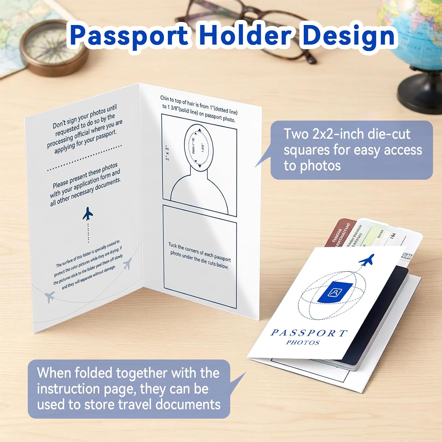200 Pack Passport Holder for Travel Photocard Holders