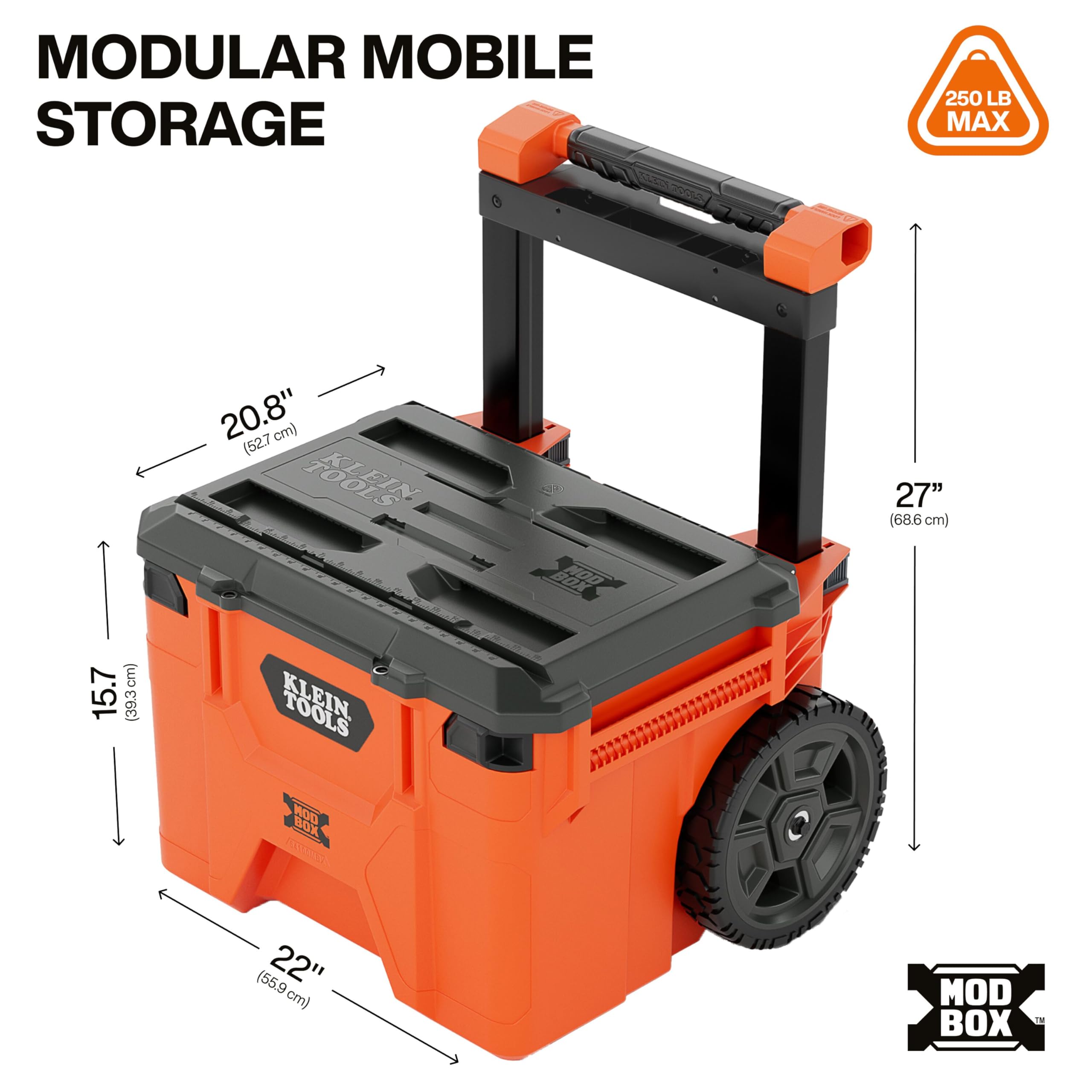 mod box storage Klein Tools 548BLKSTK MODbox Blackout 3-Piece Set