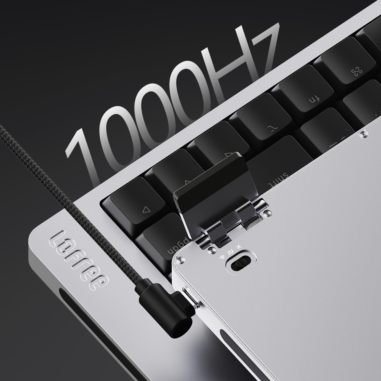 LOFREE Flow2 Clavier mécanique Ultra-Fin AZERTY, Alliage d’Aluminium, switches tactiles Pulse, sans Fil Rechargeable 3 Modes, Windows/macOS (Gris Spatial, 100 Touches)