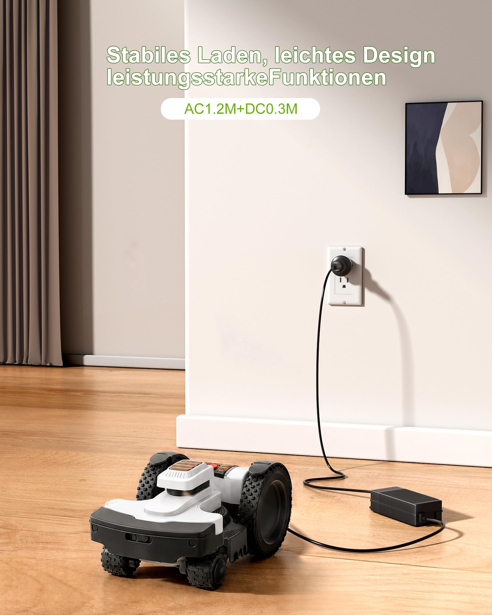 Fuente de alimentación cargador compatible con robot cortacésped Ambrogio 4.0 Elite, 4.36 Elite, L60, L30, 4.0 Basic, L35, L250, cargador de repuesto estable con funciones de seguridad para