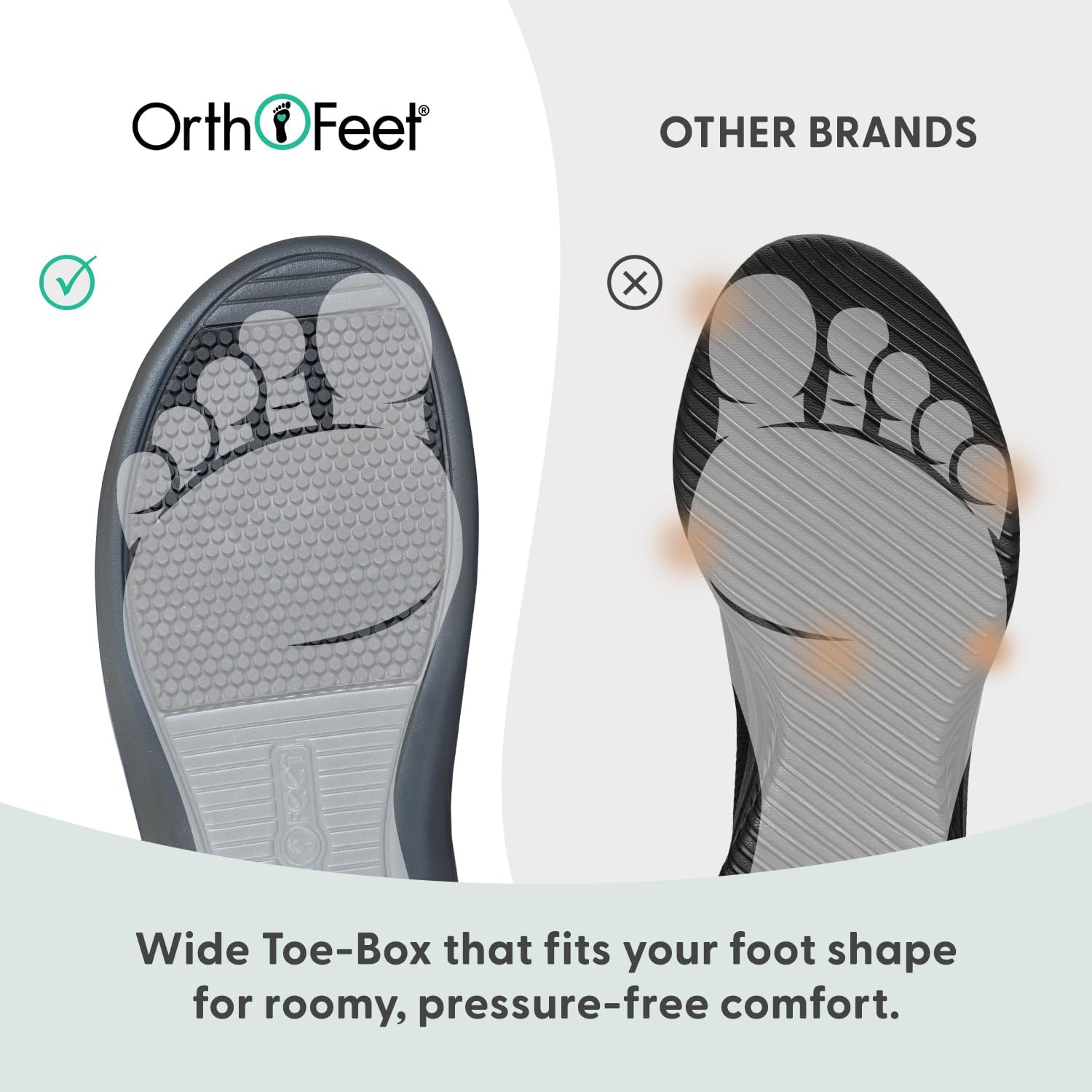 Orthofeet Women's Orthopedic Gaya Adjustable Open Toe Flip Flop Sandal