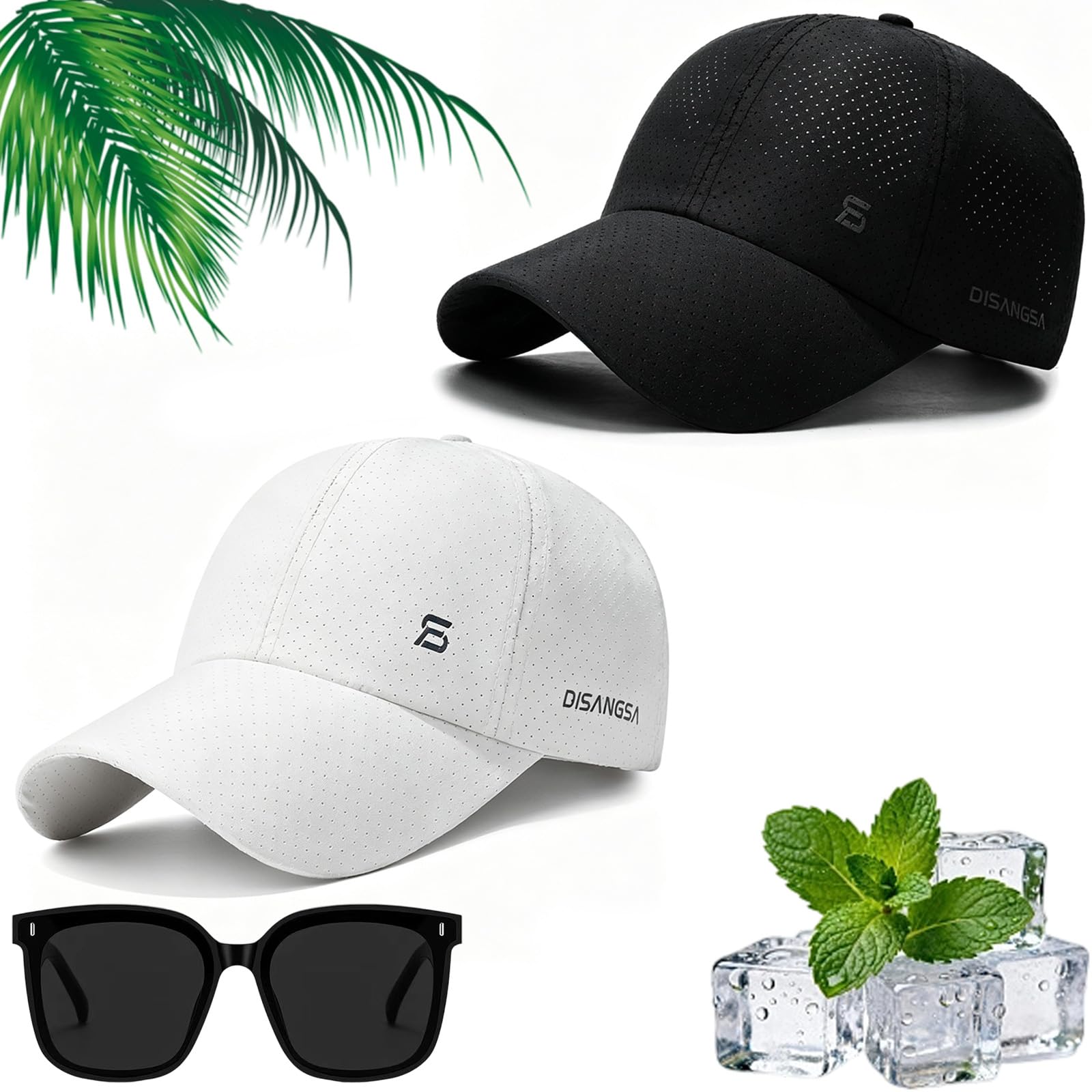 Sunscreen Breathable Baseball Cap, Summer Quick-Dry Mesh Breathable Hat UV Resistant, Suitable for Outdoor Sports